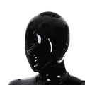 Black Full-Face Nose-Opening Second-Skin Latex Hood