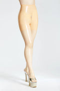 Mannequin & Translucent Natural Two-Tone Zipperless Latex Leggings