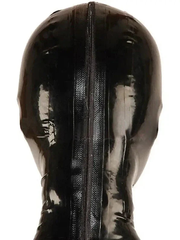 Transparent Black Sheer Latex Hood