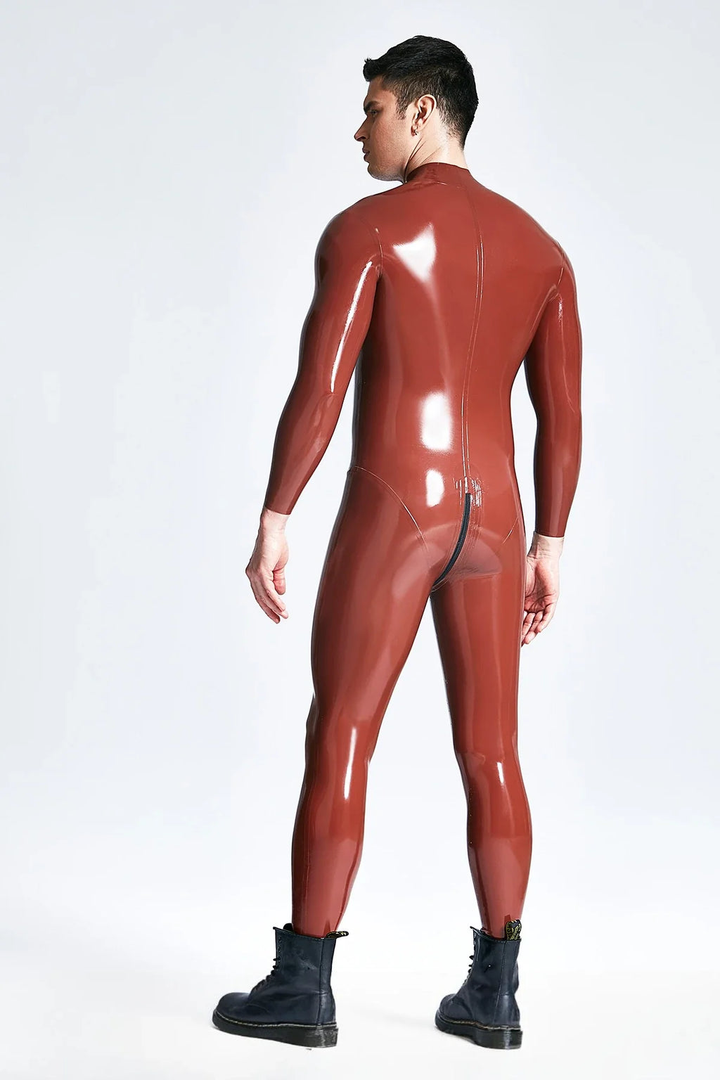 Metallic Male 'Sleekness' Zipperless Latex Catsuit