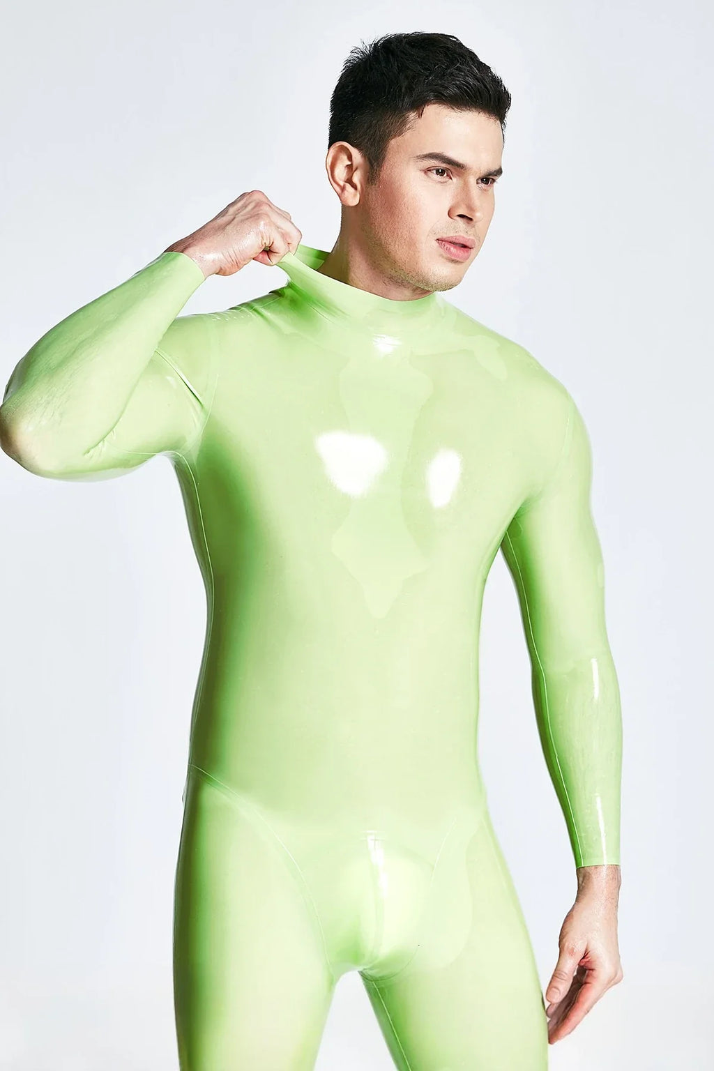 Metallic Male 'Sleekness' Zipperless Latex Catsuit