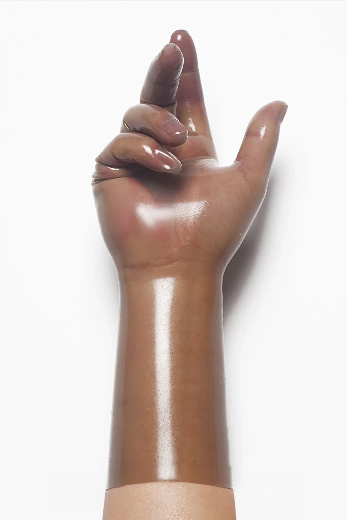 Translucent Grey Classic Forearm-Length Pull-On Molded Latex Gloves